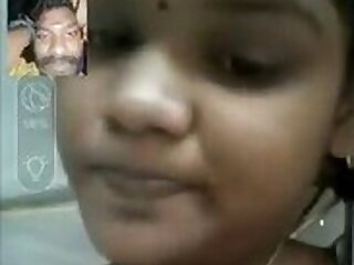 A charming Tamil woman reveals her breasts in the open air